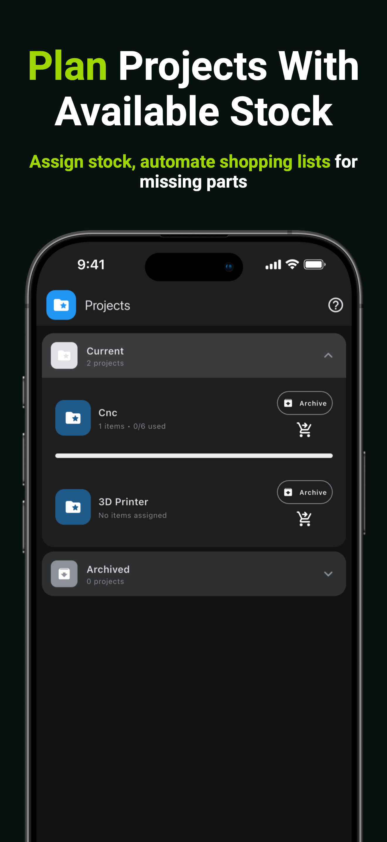 Maker Inventory screenshot: Locations